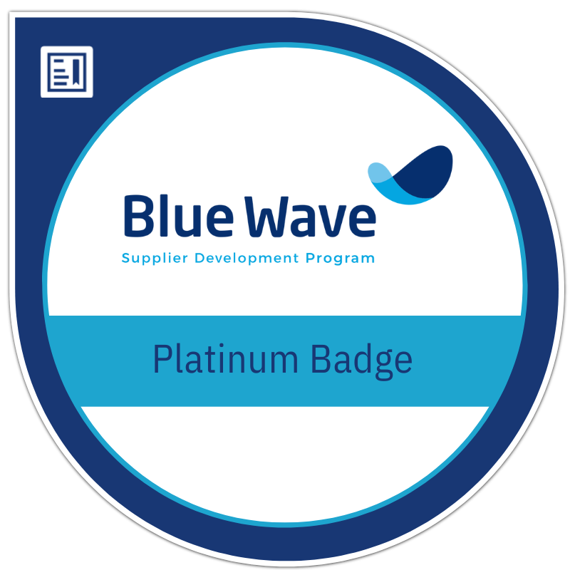 Blue Wave Supplier Development Program Platinum Badge